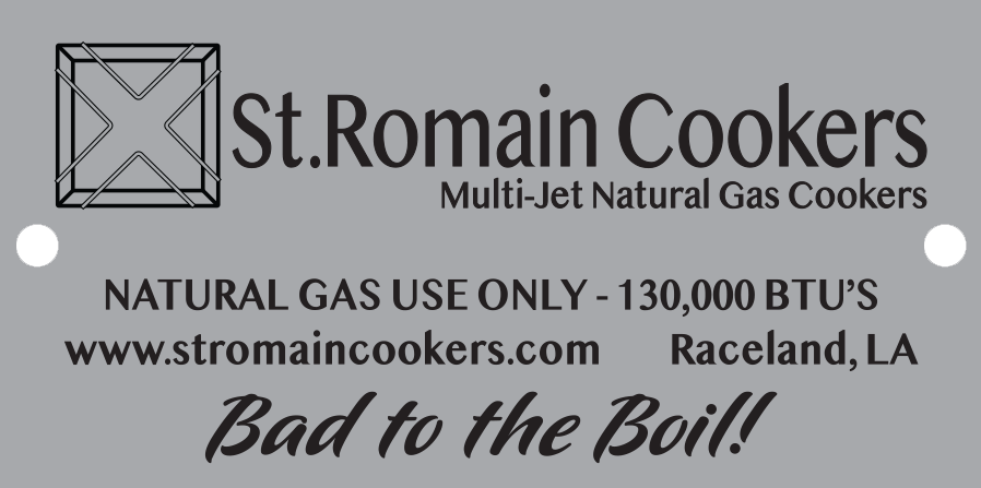 The St. Romain Cooker - The Original Multi-Jet Natural Gas Burner